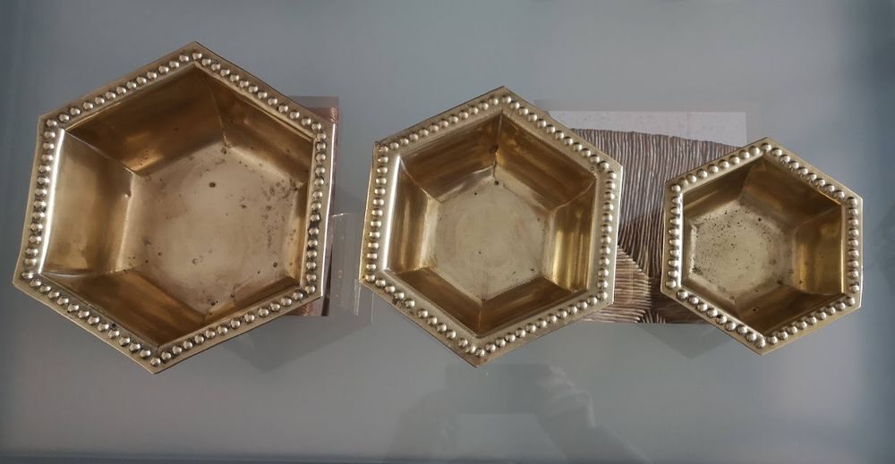 Set de 3 coupelles en cuivre Dcoration
