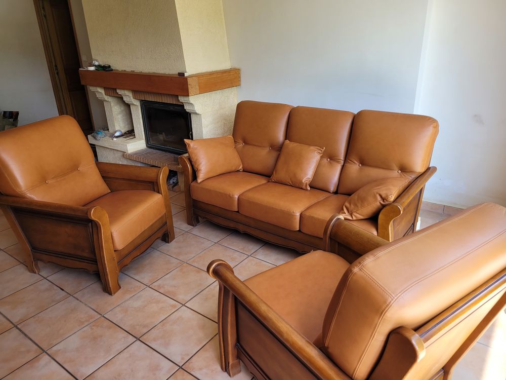 Salon canap&eacute; 3 places + 2 fauteuils Meubles