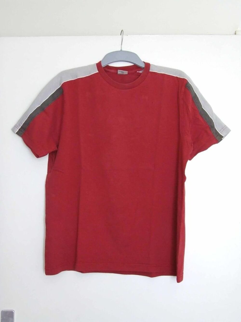 Tee-shirt col rond, CELIO, Rouge, Taille L, TBE Vêtements