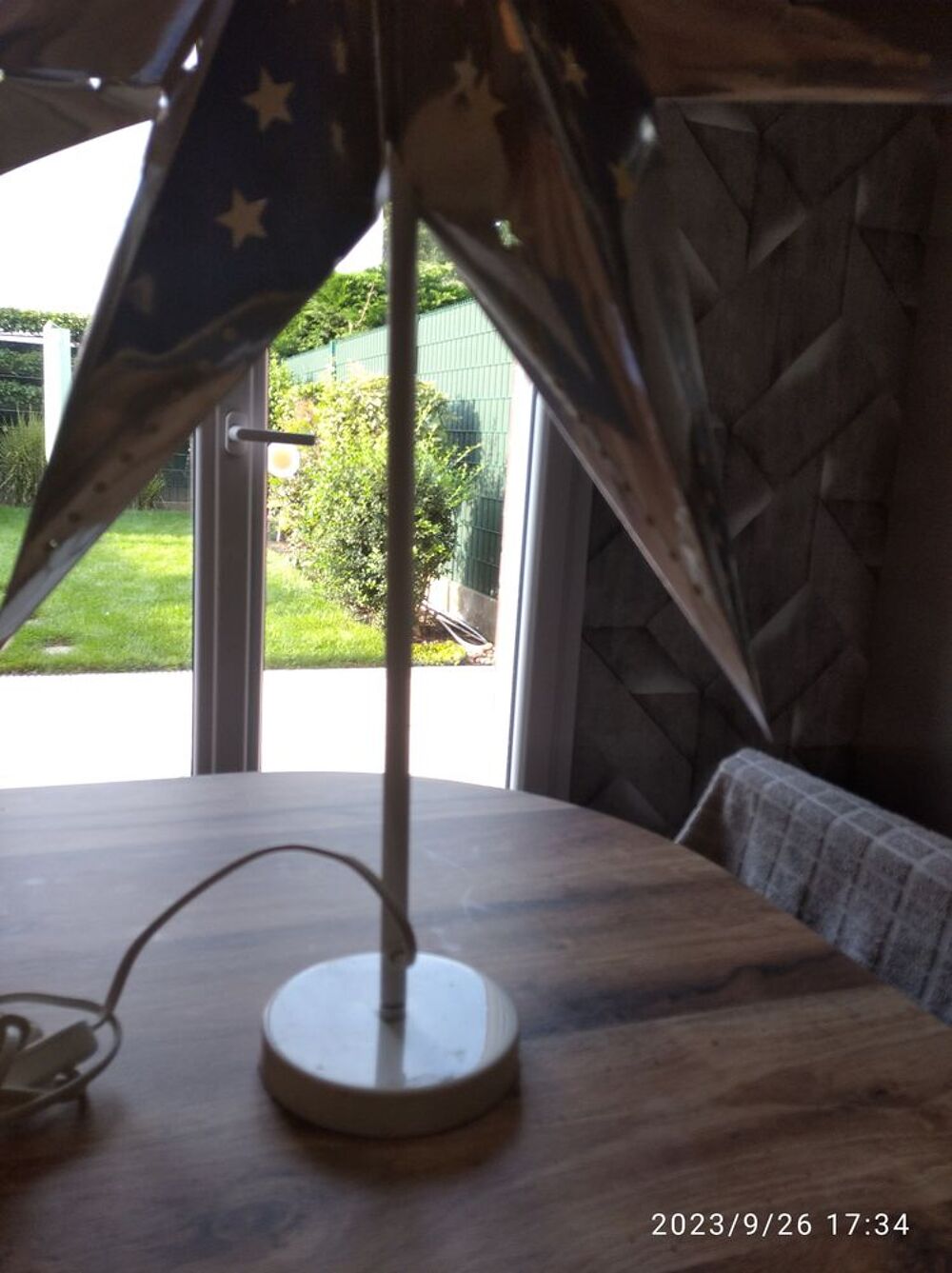 lampe de chevet en forme d'&eacute;toile Décoration