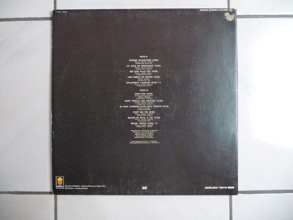 Michel Sardou album 1977 CD et vinyles