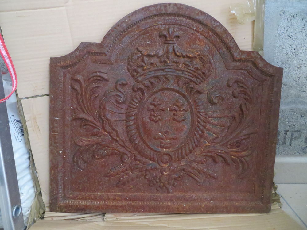 Plaque en fonte de chemin&eacute;e 18i&egrave;me Louis XIV R&eacute;gence Décoration