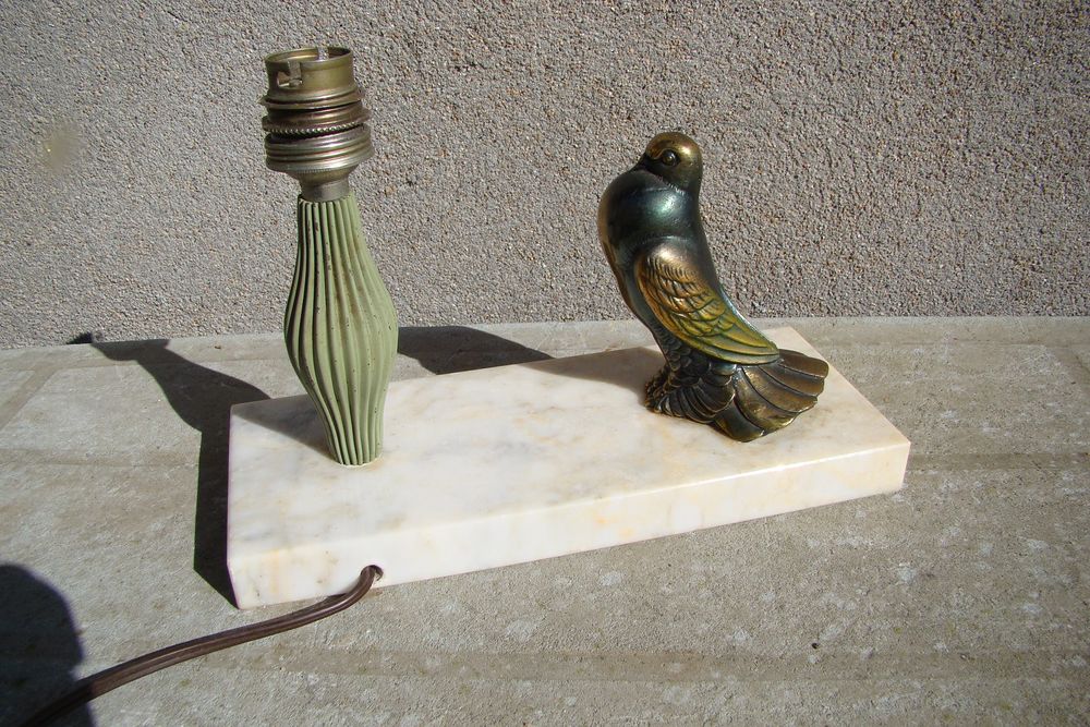 Lampe de chevet pigeon - Art d&eacute;co
D�coration