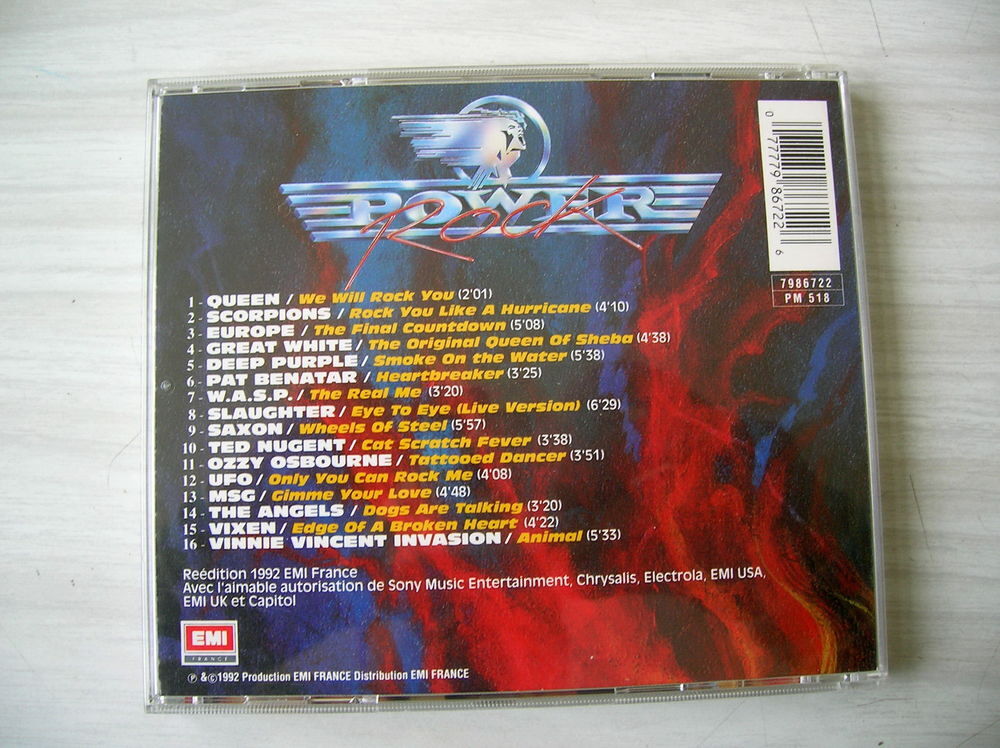 CD POWER - Compilation HARD ROCK METAL CD et vinyles