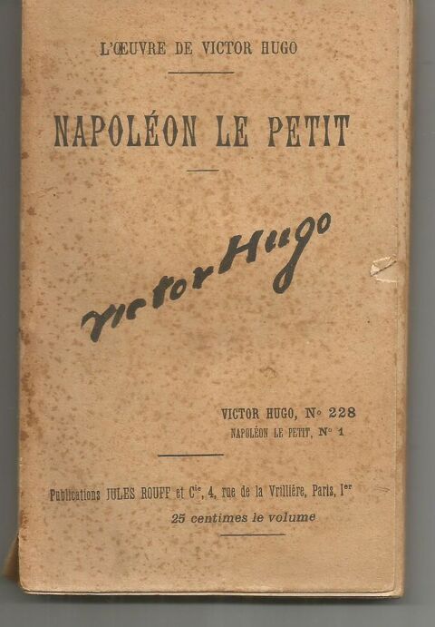 Victor HUGO NAPOLEON le PETIT - n 1 3 Montauban (82)