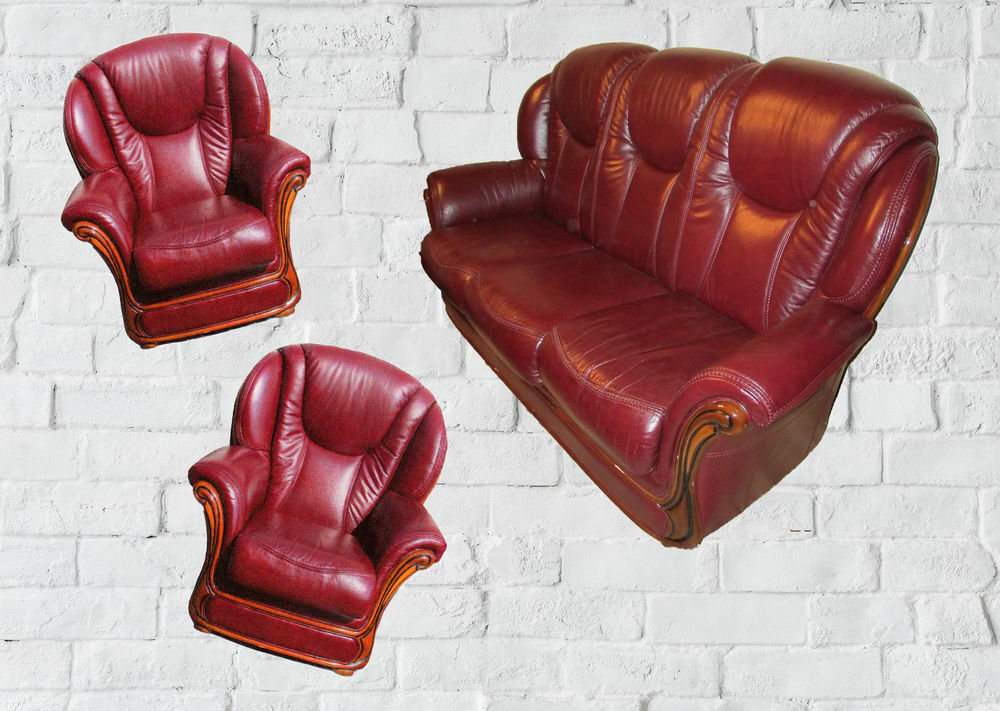 Ensemble divan trois places et 2 fauteuils Meubles