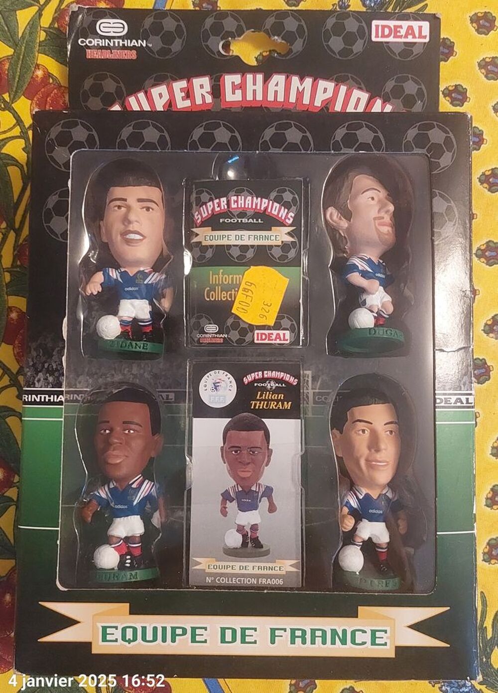 Figurines super champion "Equipe de France 1998" 