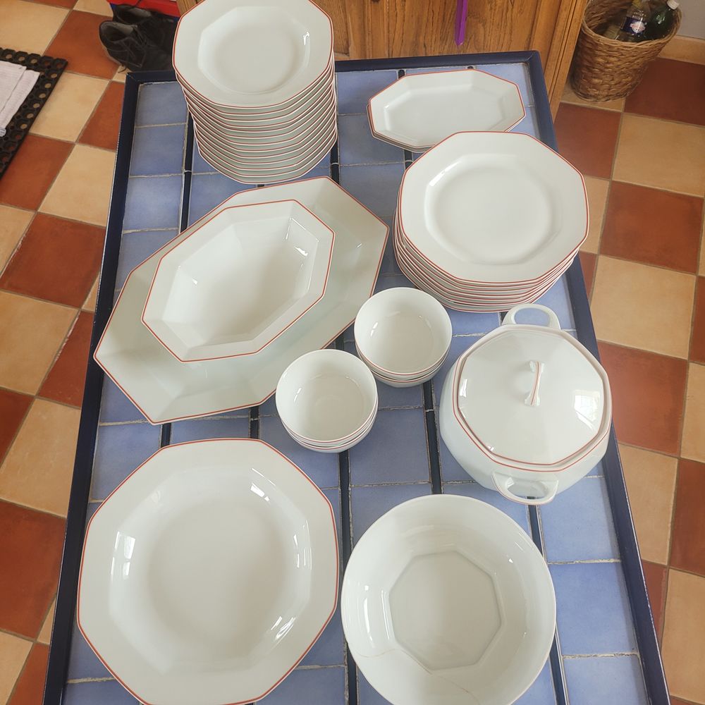 SERVICE PORCELAINE LIMOGES LAFARGE VINTAGE Cuisine