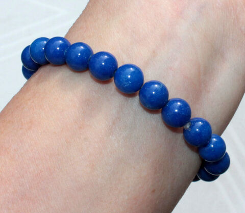 BRACELET en PERLES de LAPIS LAZULI 15 Nice (06)