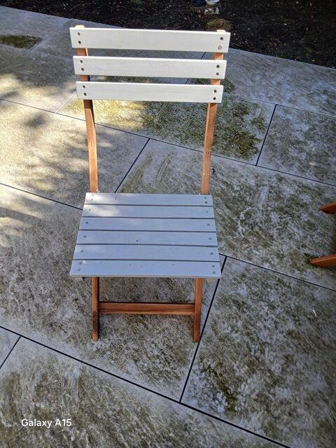 6 chaises de jardin en bois avec coussins Pontoise (95)