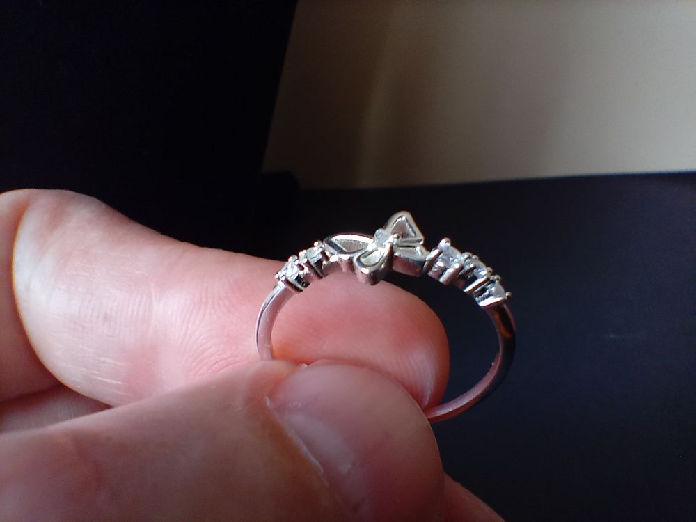 Bague en argent sterling 925 papillon et zircons Bijoux et montres