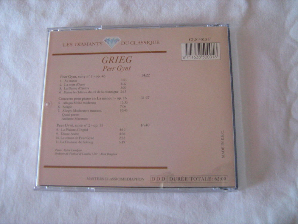 CD Grieg - Peer Gynt CD et vinyles