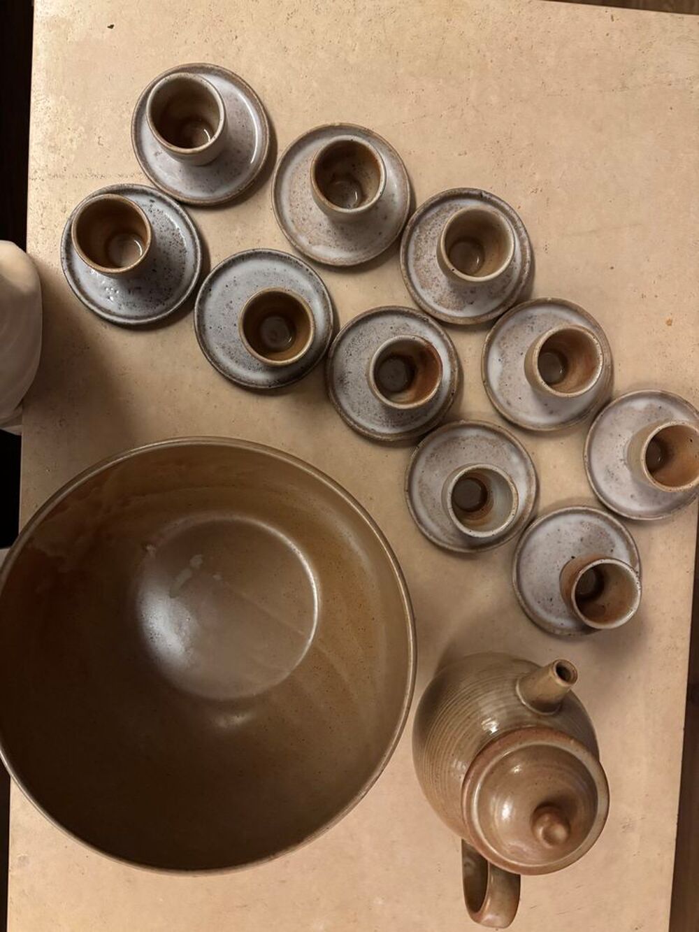 SERVICE COMPLET A PUNCH 10 TASSES SUR SOUCOUPES PICHET Cuisine