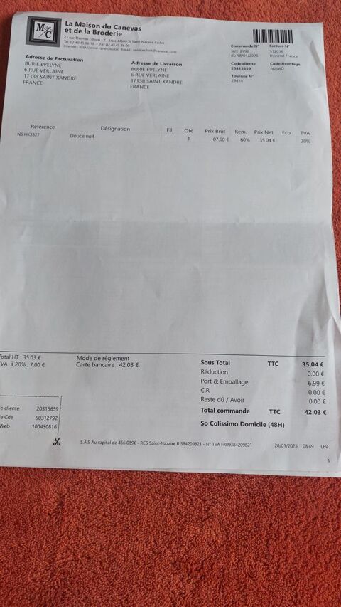 CANEVAS A BRODER A PERLES 20 Saint-Xandre (17)