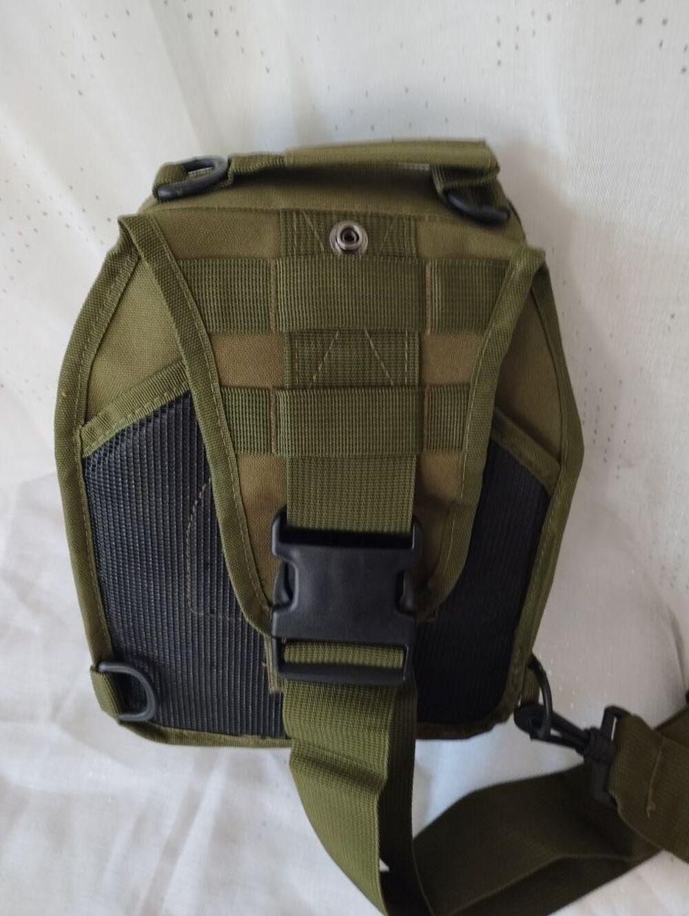 sac &agrave; dos d'&eacute;paule tactique nylon oxford r&eacute;sistant vert kaki Maroquinerie