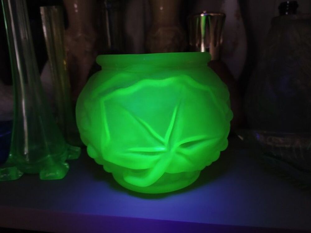 Vase Art D&eacute;co Ouraline D&eacute;cor Lierre Style Legras Dcoration