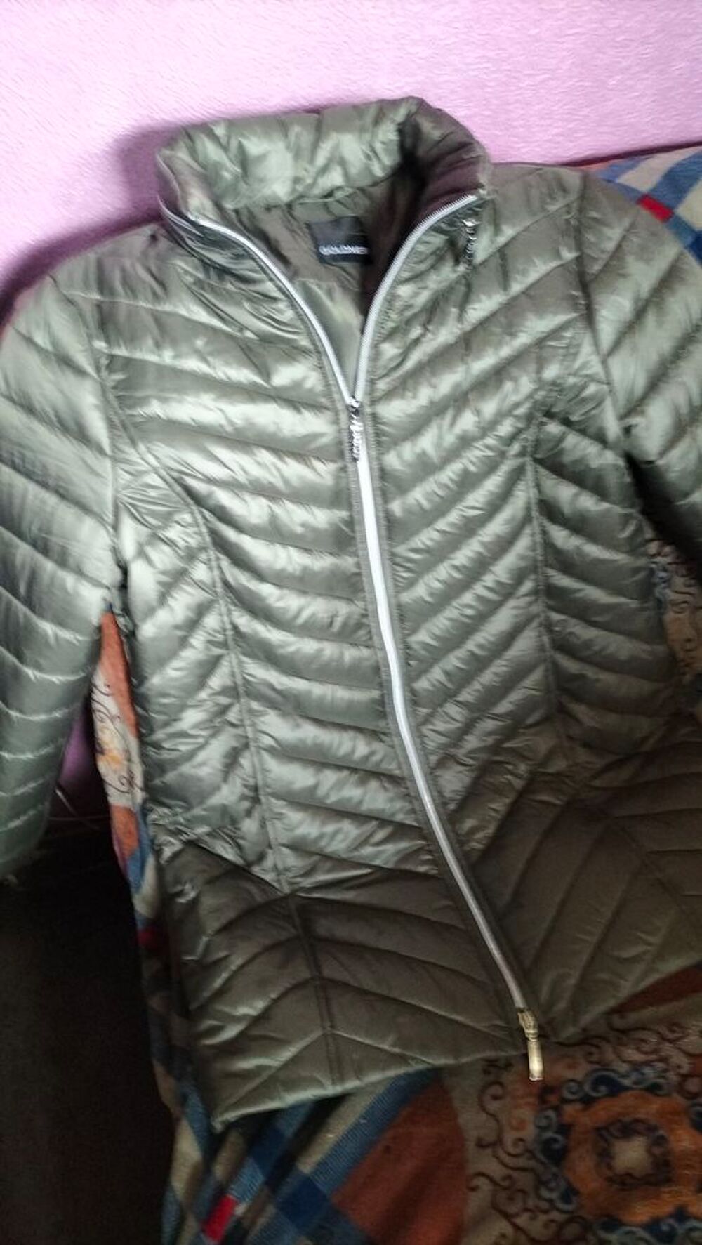 Veste doudoune l&eacute;g&egrave;re longue golner taille M tr&egrave;s bon &eacute;tat Vêtements