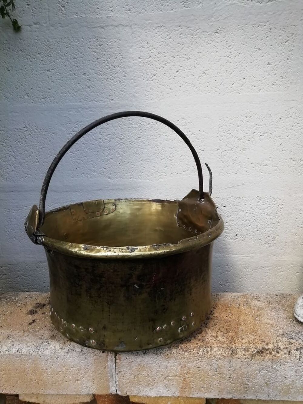 chaudron ancien en cuivre Décoration
