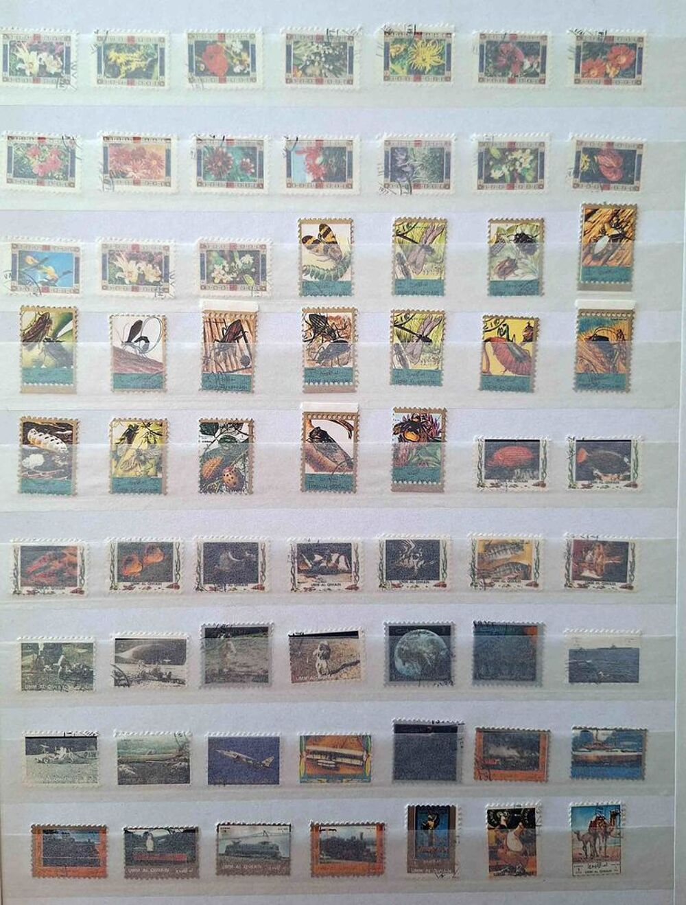 S&eacute;rie de timbres de collection d'Umm Al Quwain A 