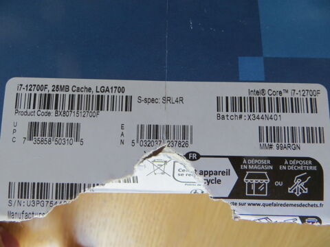 ventirad Intel pour LGA1700 10 Montpellier (34)