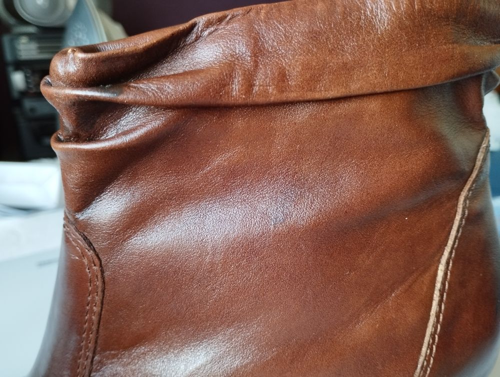Bottines cuir fauve pointure 39 Chaussures