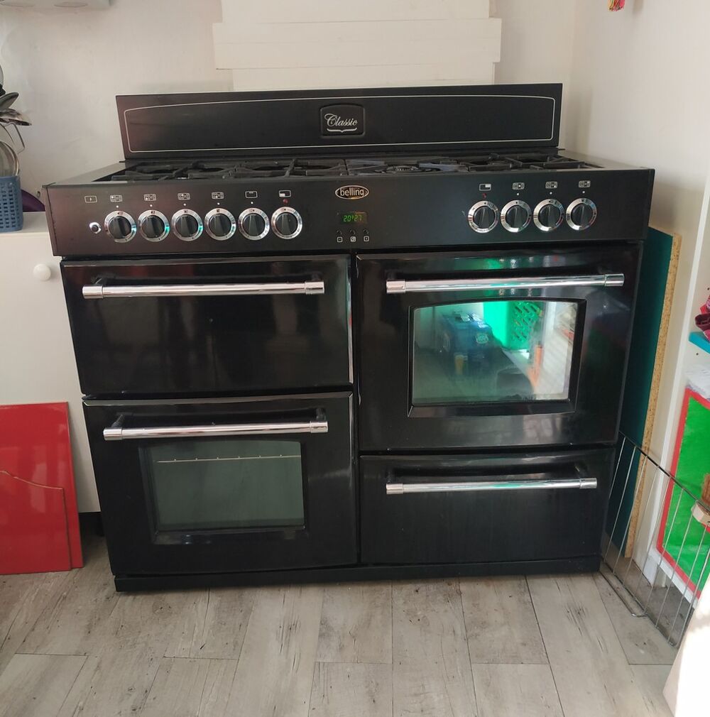 Cuisini&egrave;re Belling Classic - Gaz - Noire Electromnager