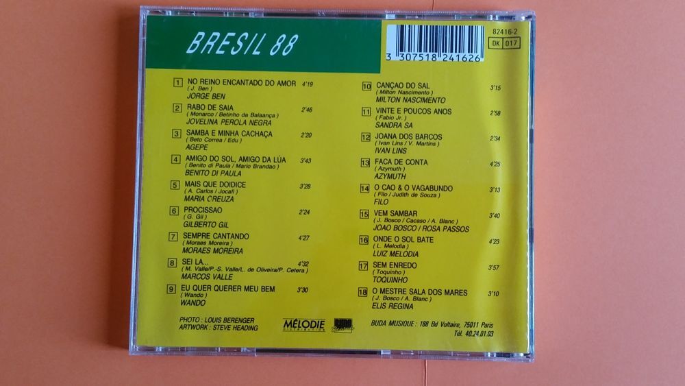 BR&Eacute;SIL 88. CD CD et vinyles