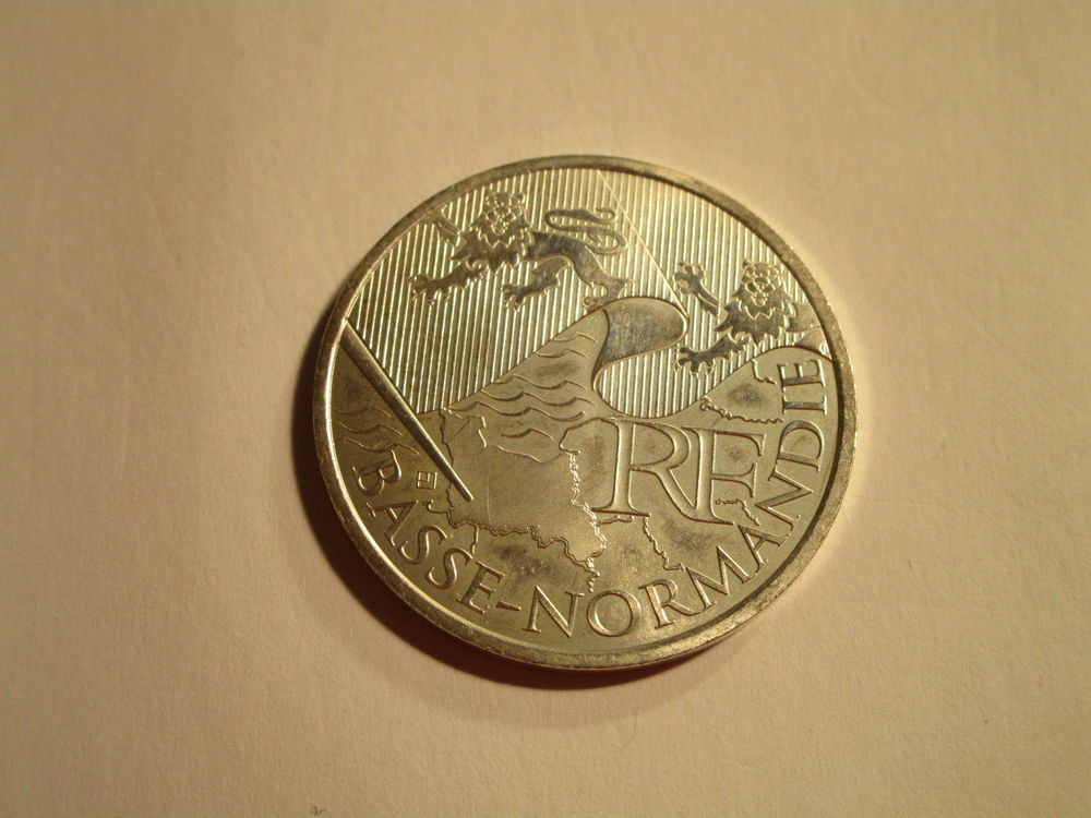 PIECE 10 EURO ARGENT REGION BASSE NORMANDIE 