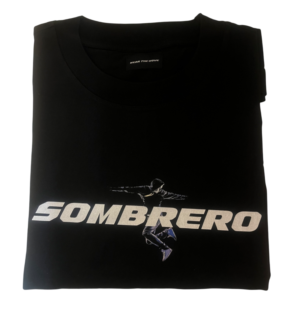 T-shirt streetwear oversize noir SOMBRERO - coton &eacute;pais 270g Vêtements
