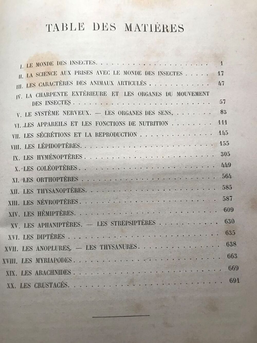 Livre ancien d'entomologie 