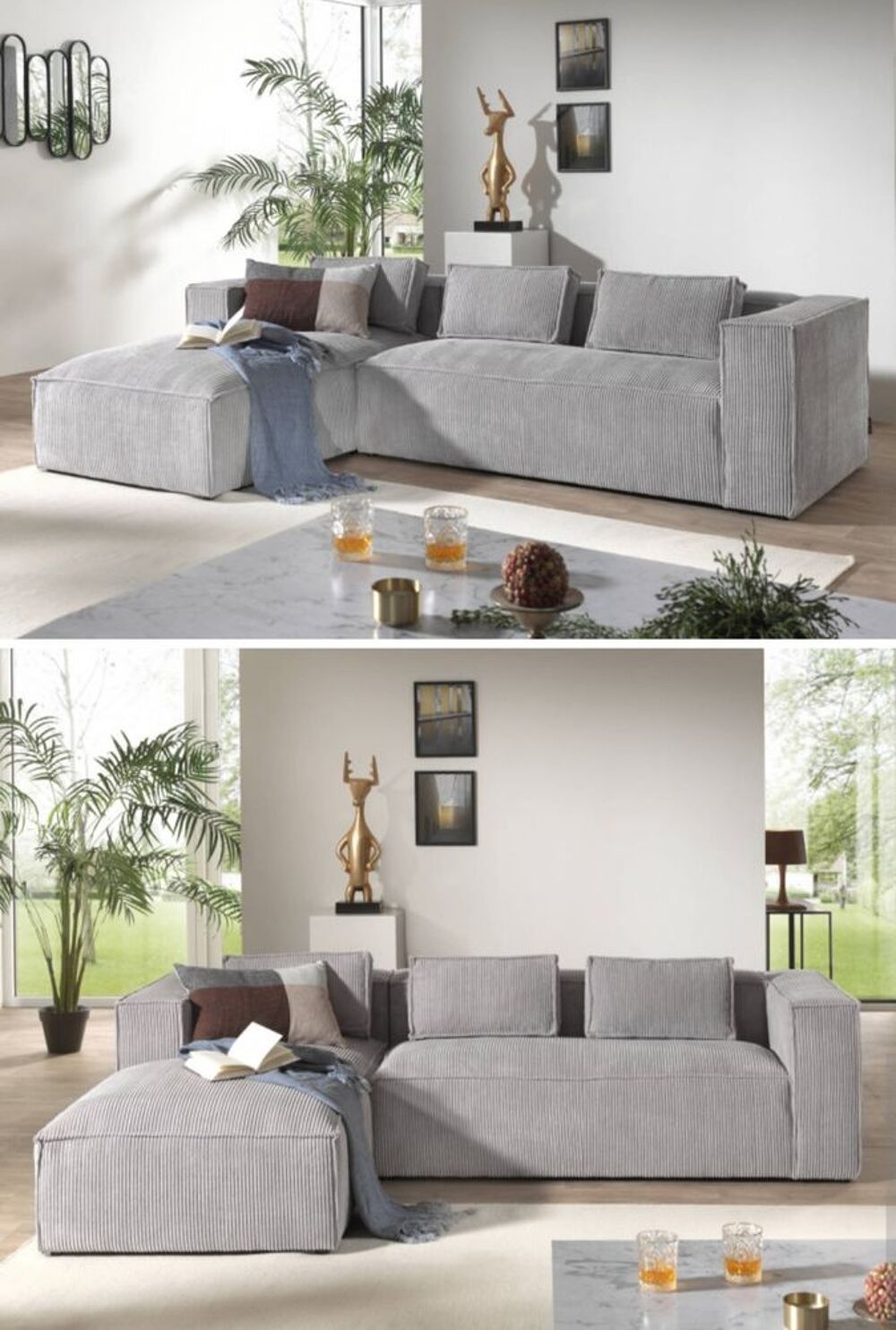 canap&eacute; angle re&ccedil;u y a une semaine neuf Meubles