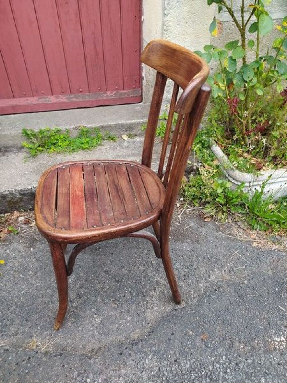 Ancienne Chaise de Bistrot Bois Courb&eacute; Style Thonet Meubles