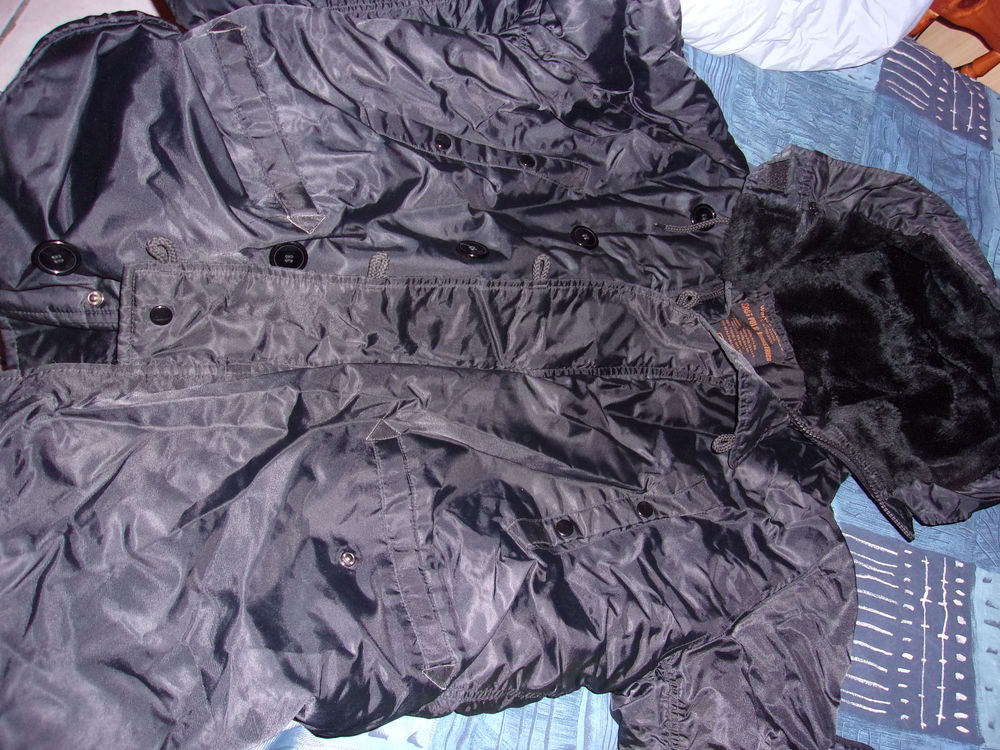 blouson noir homme avec doublure Vêtements