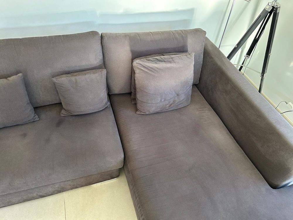 Canap&eacute; d'angle gris anthracite Meubles