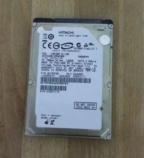 disque dur sata Hitachi 120gb  claque  5 Versailles (78)