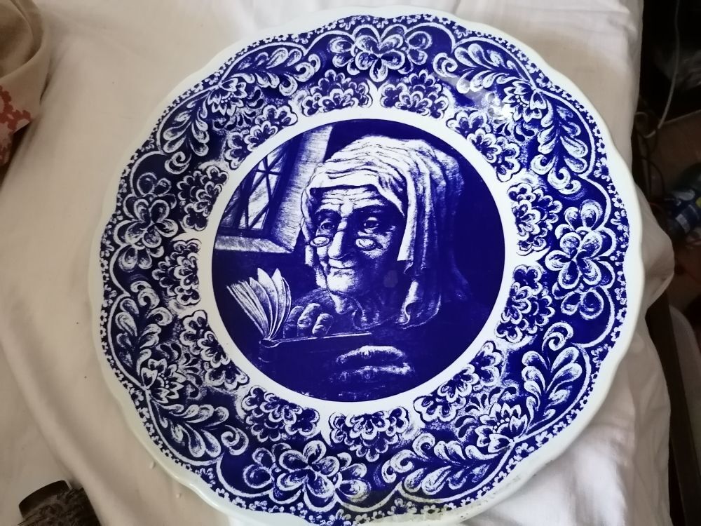 Grand Plat En Faiance Décoration