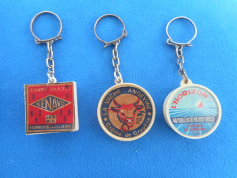 Lot de 3 porte cl� th�me  fromage  8 Nieuil-l'Espoir (86)