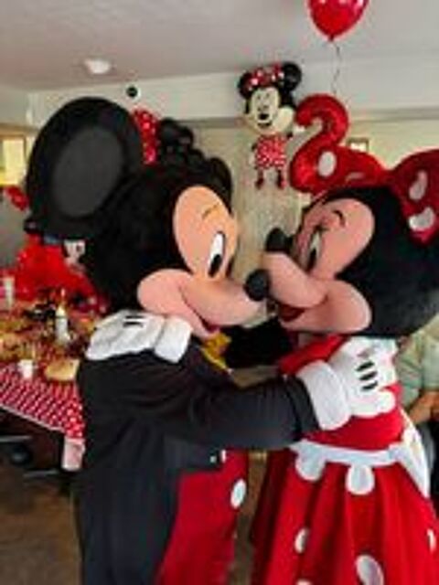   mascottes stitch et Angel, Mickey et Minnie... 