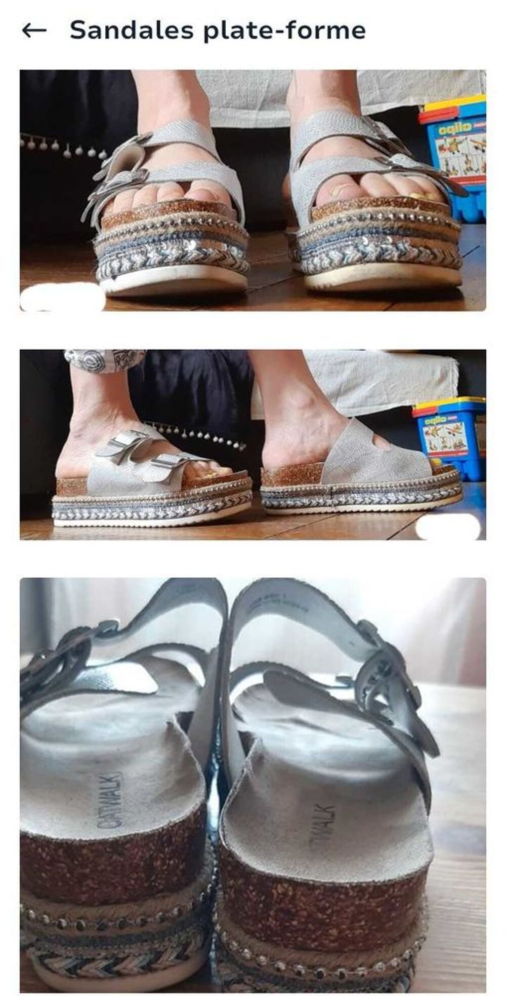 sandales plate-forme Chaussures