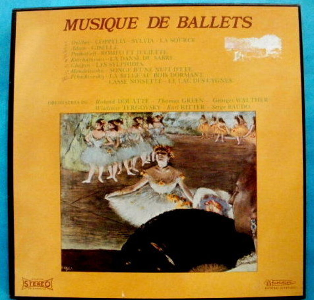 Coffret MUSIQUE DE BALLETS comprenant 4 disques 33 T CD et vinyles