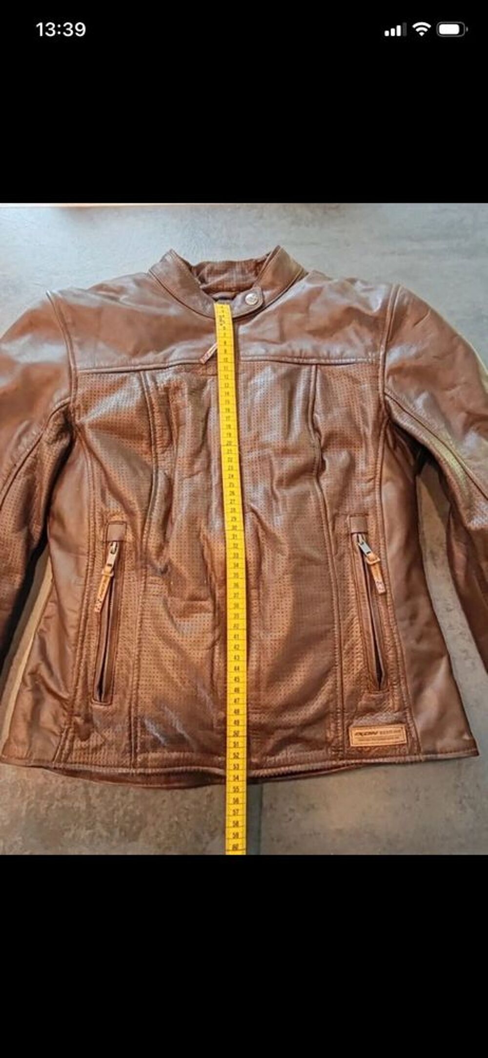 magnifique blouson de moto en cuir de marque Ixon mod&egrave;le crank air lady en taille L. Vêtements