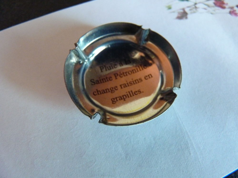 plaque muselet champagne collection maison viticole les adag 