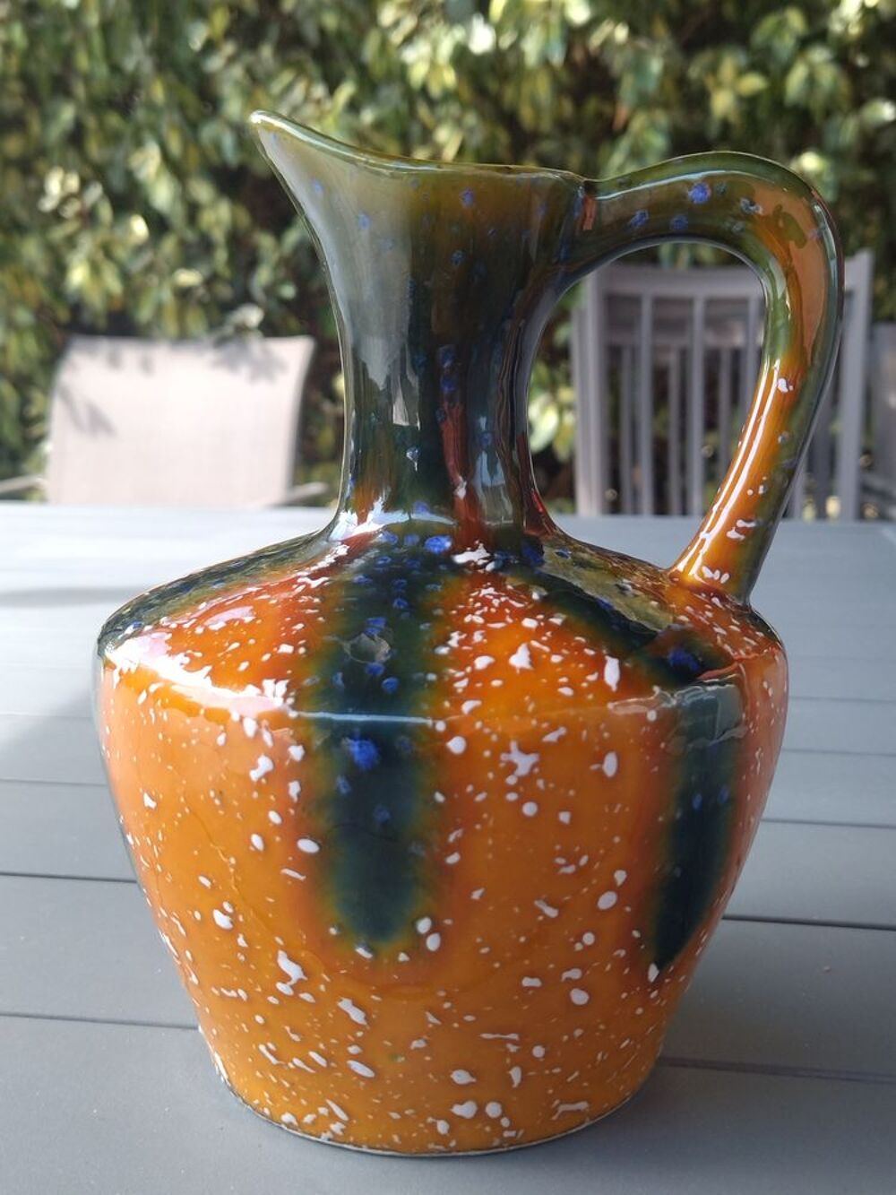 RARE Pichet vintage C&eacute;ramique PO&Euml;T-LAVAL - Mod&egrave;le "Savoie" Décoration