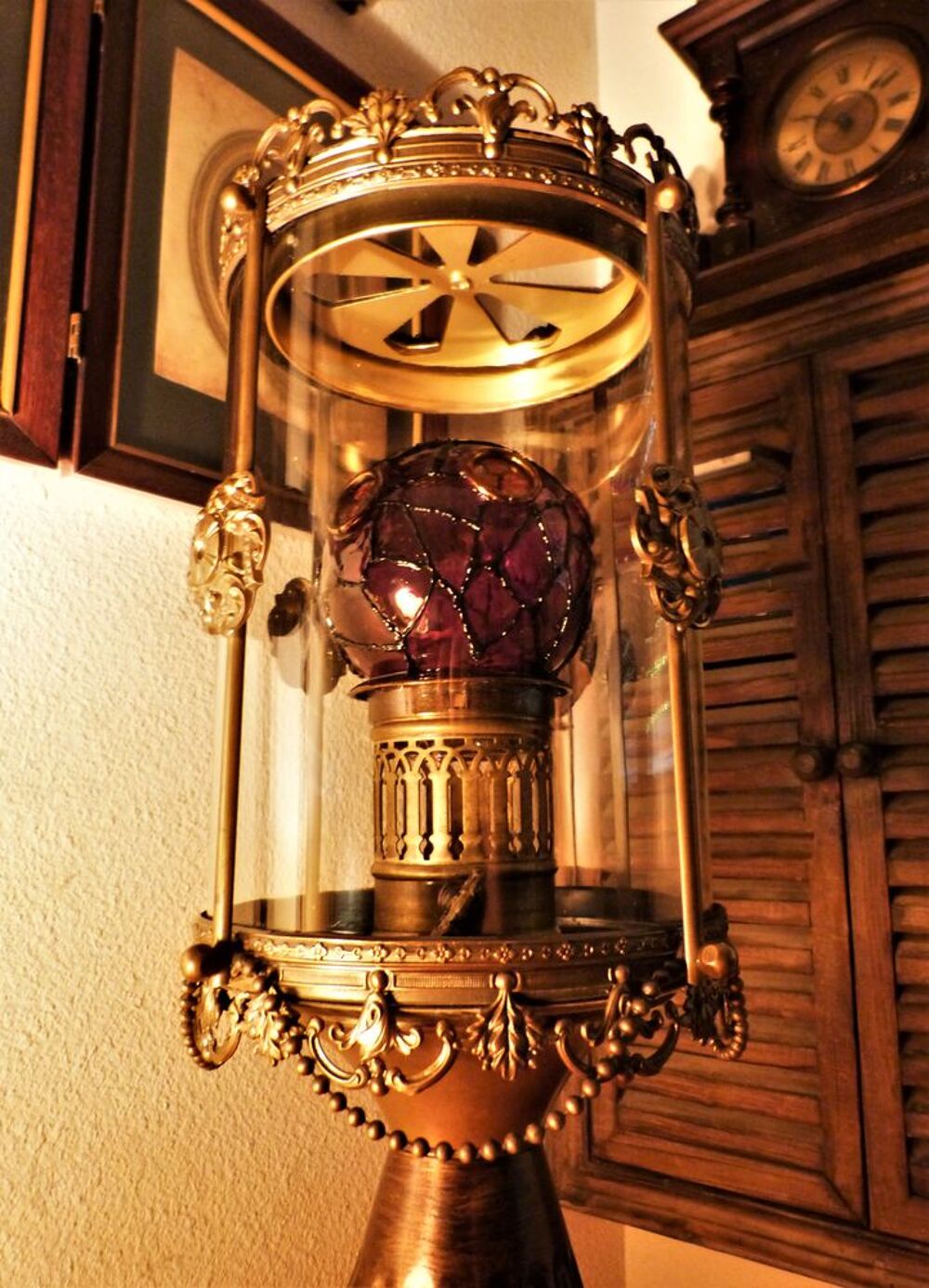 Objet de Curiosit&eacute; "VICTORIAN PURPLE GLASS" Steampunk Décoration