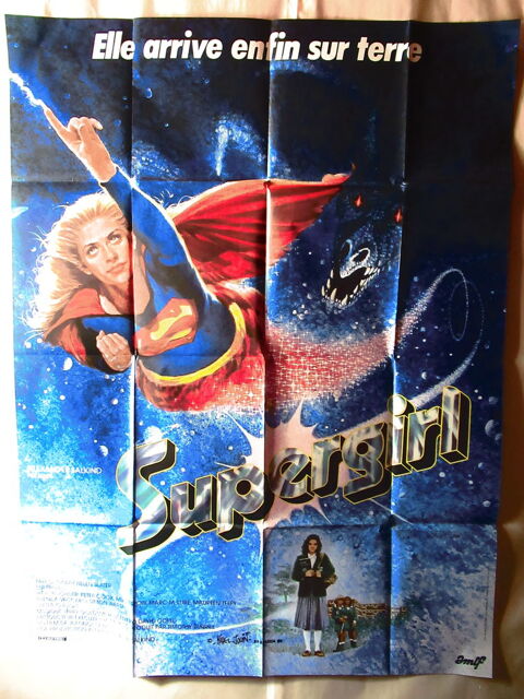 Affiche de cinéma originale française de SUPERGIRL 1984 Curtafond (01)