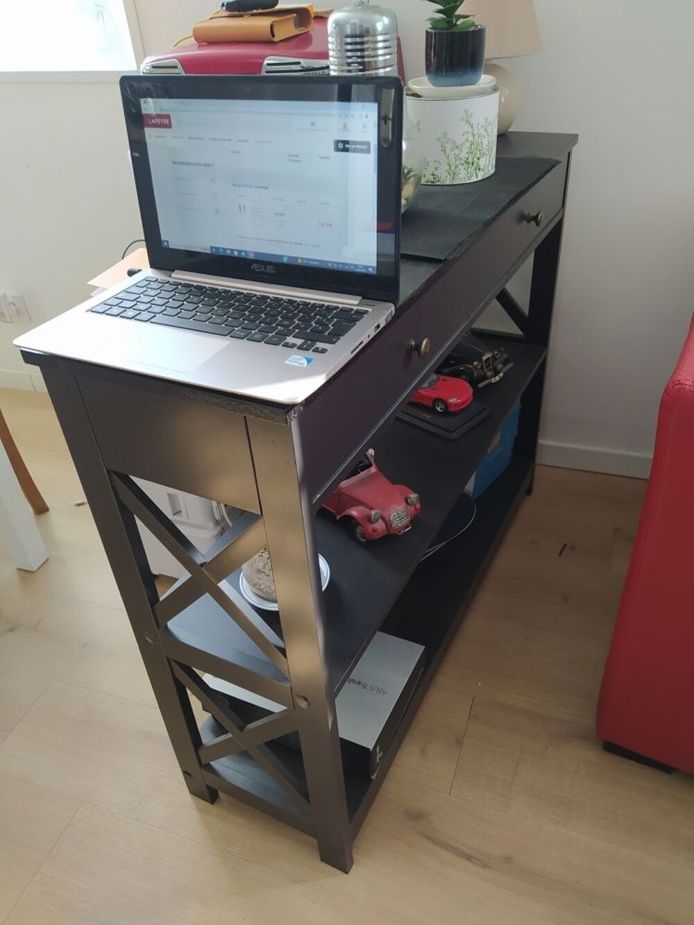 Console noir TBE Meubles