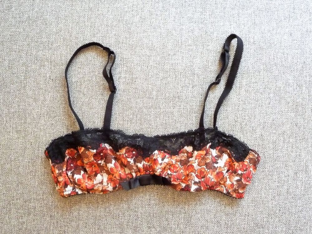 Soutien Gorge/ Brassi&egrave;re Armatures Marron Orang&eacute; Noir- Etam Vêtements