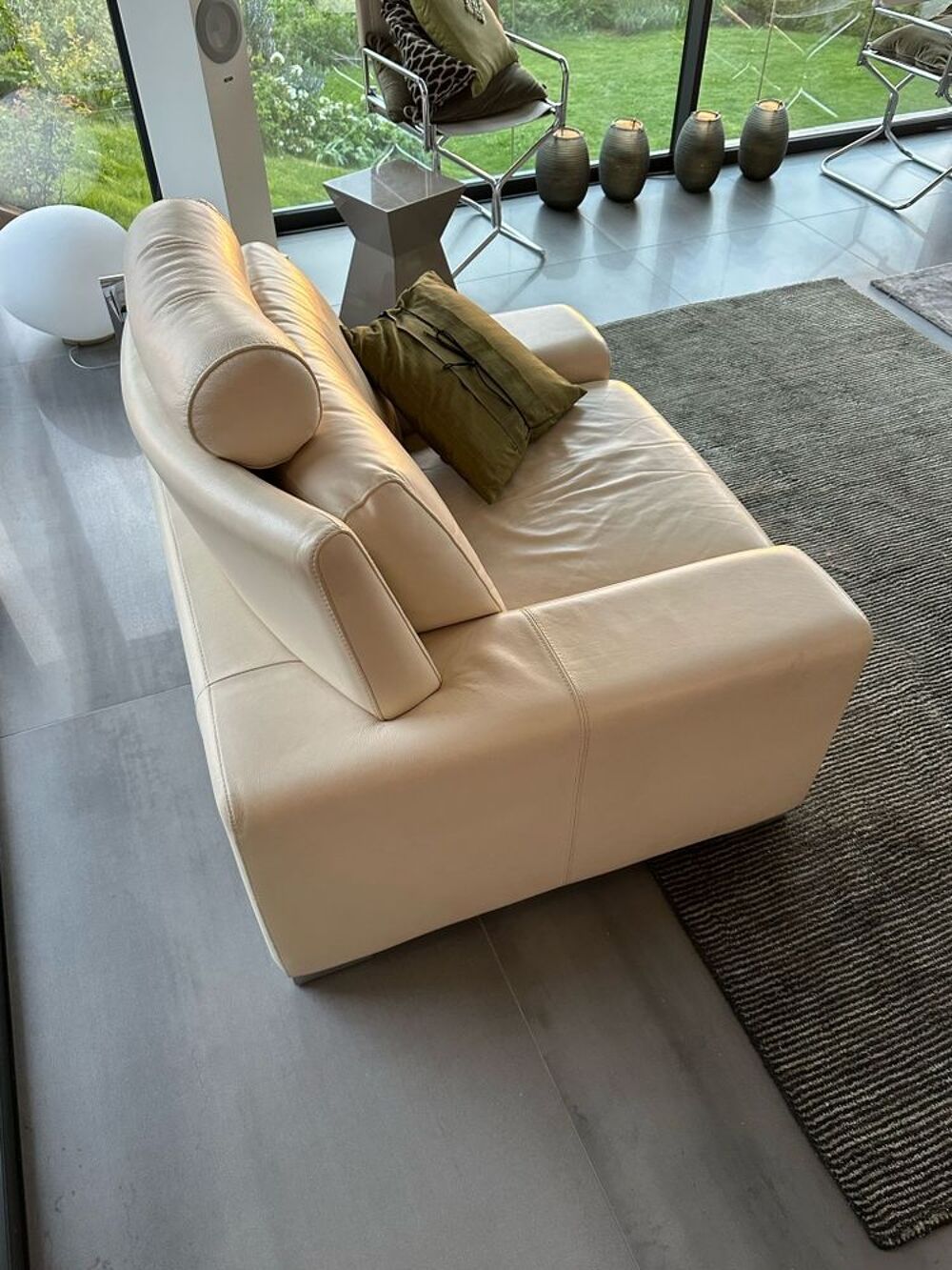Canap&eacute; / Fauteuil Cuir Blanc Meubles
