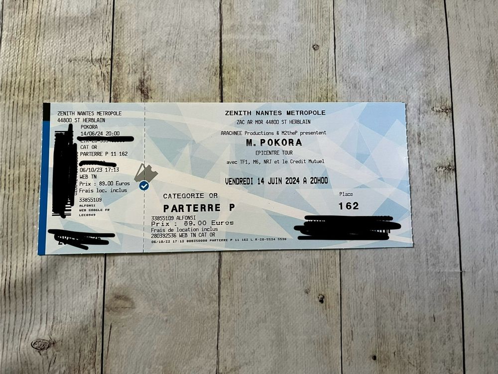 &Eacute;picentre tour M pokora Billetterie