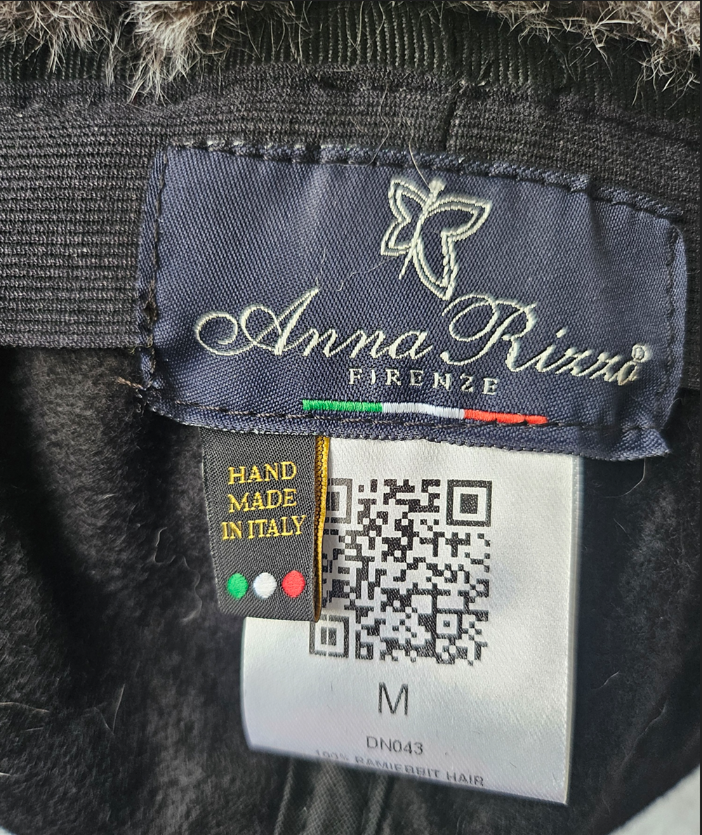 Toque en fourrure Anna Rizzo Firenze taille M Vêtements